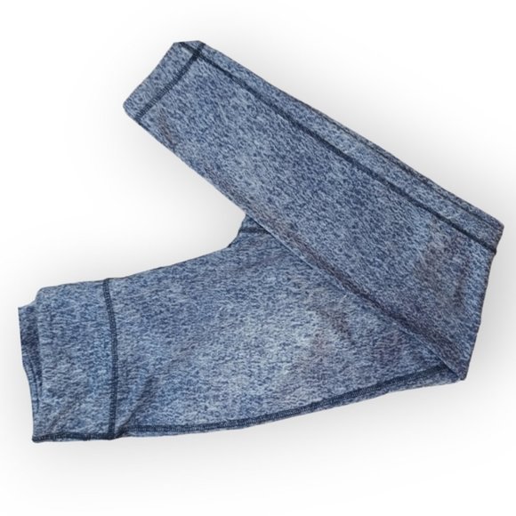 Nike Stone washed denim style leggings dry fit capris 7/8 length small - Picture 2 of 8